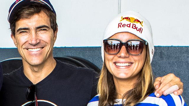 Carlos Burle and Maya Gabeira, 2013. Photo: Luis Firmo