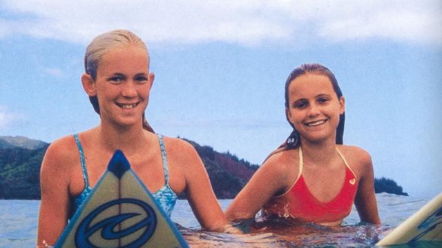 Alana Blanchard (right) and Bethany Hamilton, around 2000