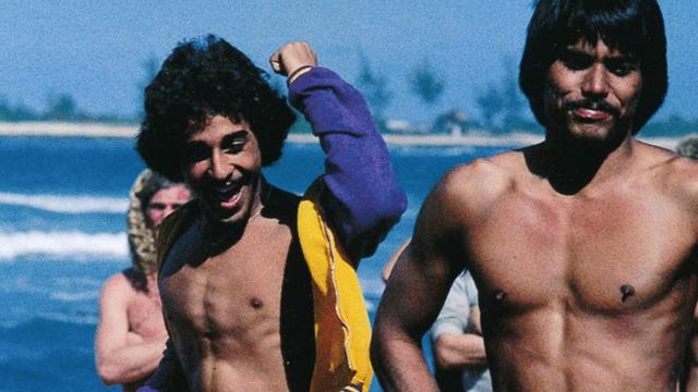 Michael Ho, left, and Reno Abellira, 1976 San Miguel Pro, Haleiwa. Photo: John Witzig