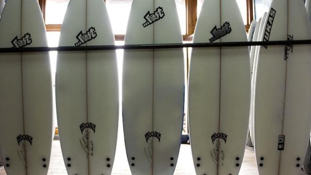Lost surfboards shaped by Matt Biolos