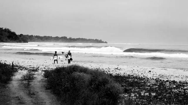 Dane Gudauskas and Kepa Acero in Gabon. Photo: Grant Ellis