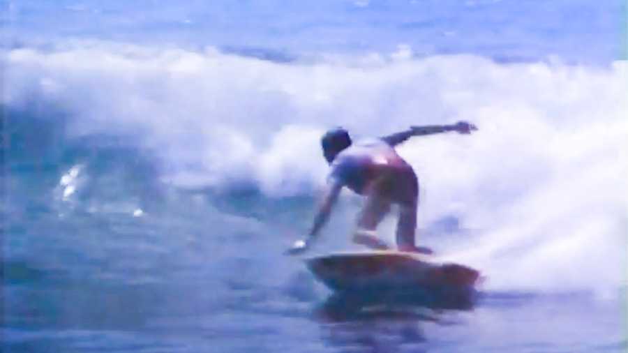 Shaun Tomson surfing in the movie Surf II