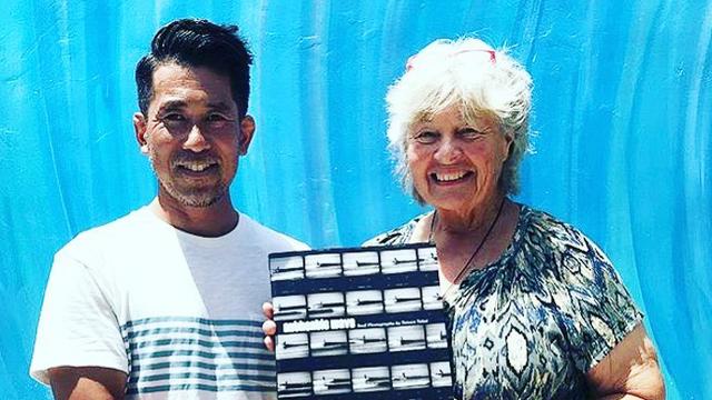 Cofounder Jane Schmauss with Tatsuo Takei, 2020