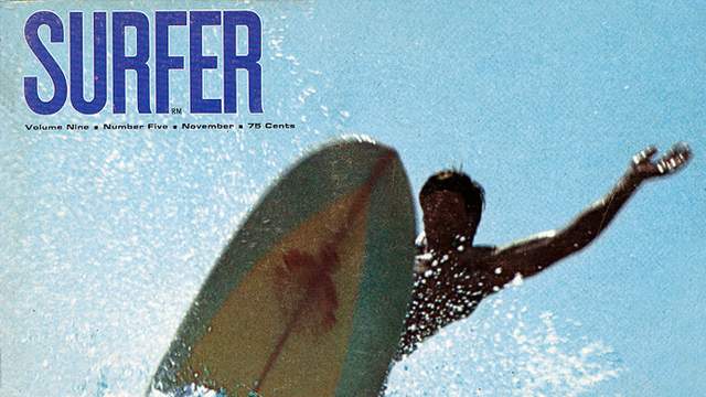 Steve Bigler, 1968 SURFER cover. Photo: Art Brewer
