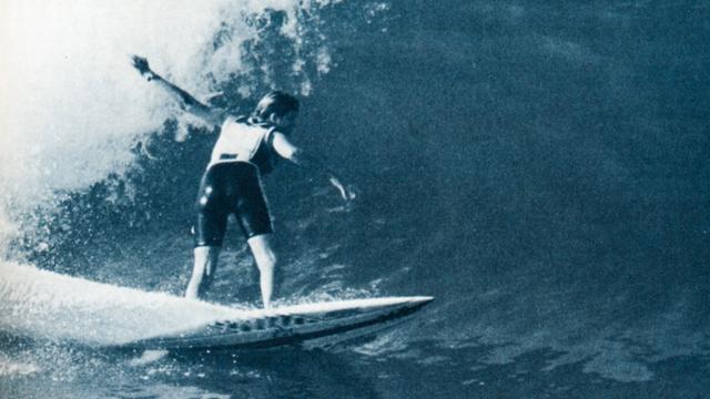 Pam Burridge on a modified Lazer Zap, Huntington Beach, 1982. Photo: Tom Servais