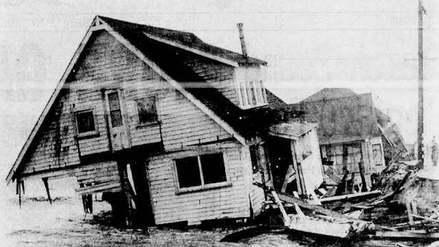 Long Beach storm damage, 1939