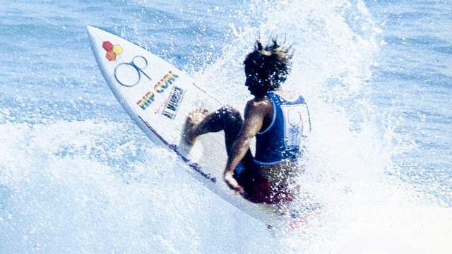 Tom Curren, 1983 Op Pro. Photo: Flame/A-Frame
