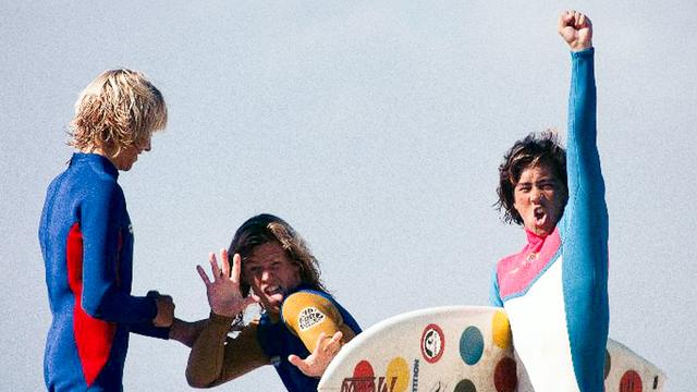 Danny Kwock (right) and Jeff Parker (center), Newport, around 1980. Photo: Mike Moir