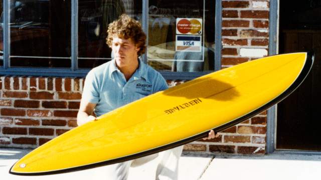 Heritage Surfboards shop employee, 1977