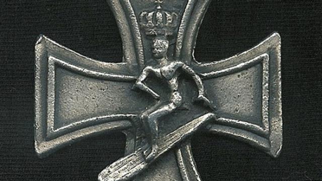 Surfer's Cross pendant, designed by Ed "Big Daddy" Roth (1966)