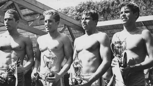 Sergio Barreda, far right, 1965