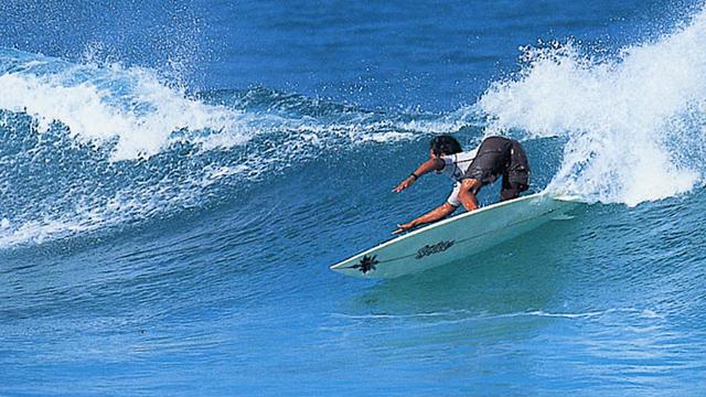 Kaipo Jaquias, Rocky Point, 1995. Photo: Jeff Divine