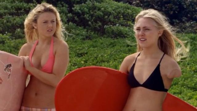 Dennis Quaid and AnnaSophia Robb, in "Soul Surfer"