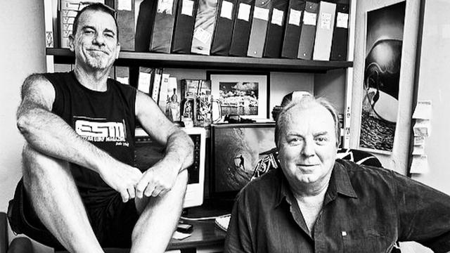 Tom Dugan (right) and Dick Meseroll