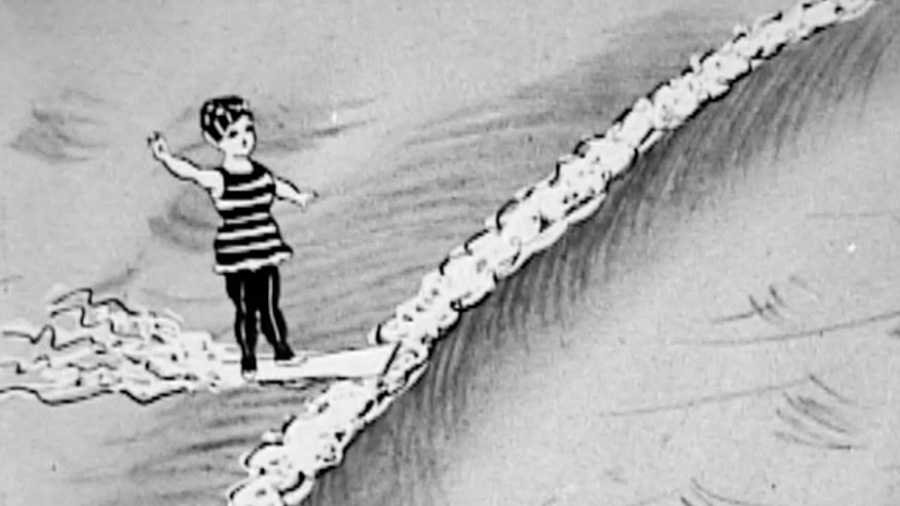 bobby bumps, surfing animation, surfing cartoon, 1917,