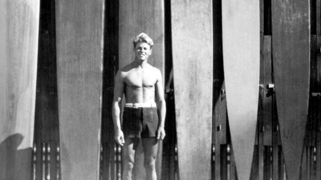 Hawaiian Surfboard author Tom Blake, Waikiki, 1929
