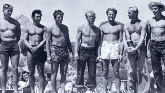 Contest finalists, 1941, from California Surfriders. Photo: Doc Ball
