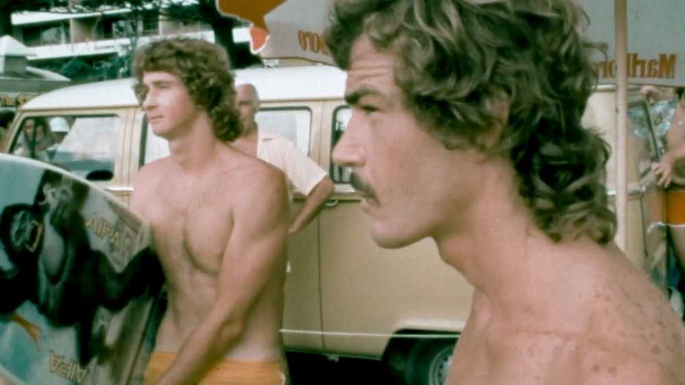 Mark Richards and Michael Peterson at the 1977 Stubbies Classic, Burleigh Heads
