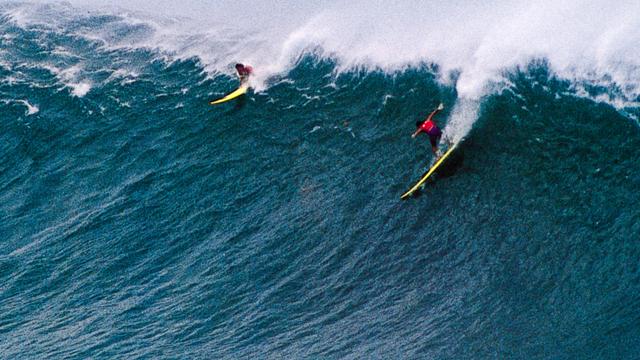 Ross Clarke-Jones, Waimea, 1990. Photo: Bernie Baker