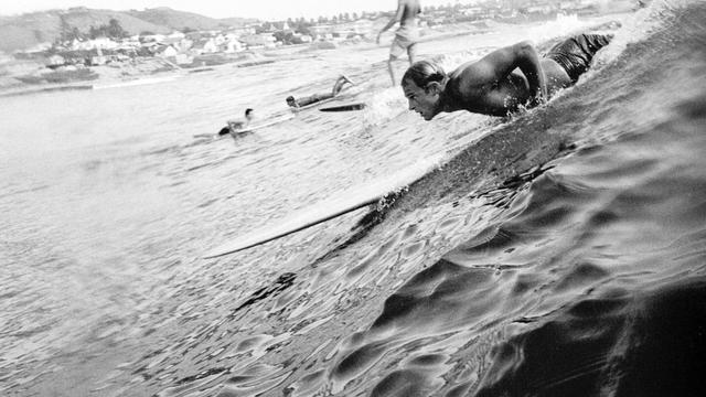 Rick Grigg takes off in La Jolla, 1961. Photo: Ron Church