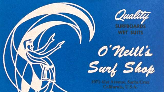 O'Neill Surf Shop sticker, 1960s