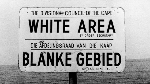 Segregated beach in South Africa