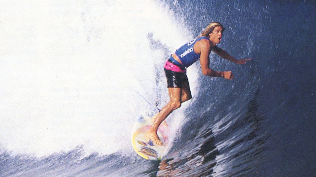 Christian Fletcher surfing in Tahiti