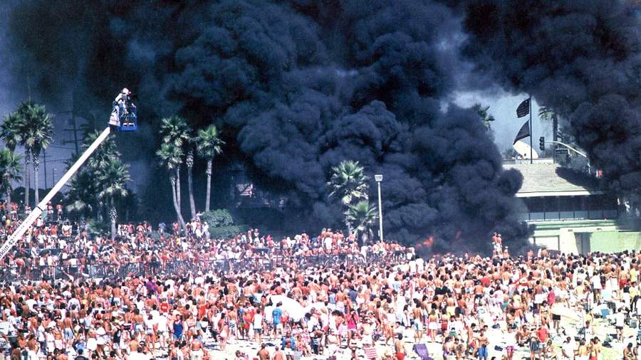 1986 Op Pro riot. Photo: Mike Balzer 