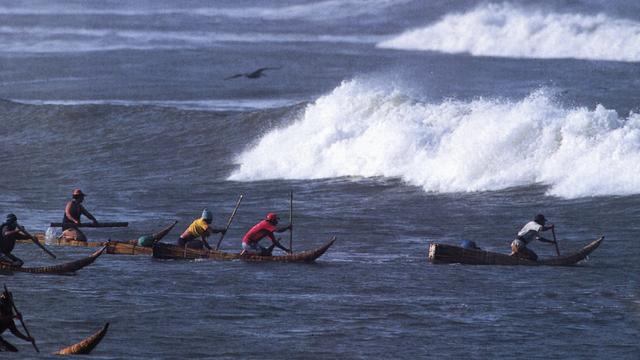 Fishermen at Huanchaco, Peru
