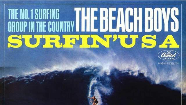 "Surfin' USA" LP cover, 1963