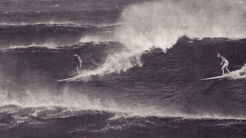 Bob Pike (left) and Dave Jackman, Dee Why, 1963. Photo: Ron Perrott 