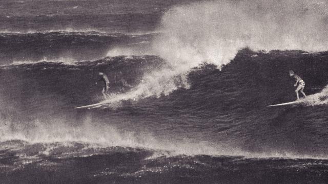 Bob Pike (left) and Dave Jackman, Dee Why, 1963. Photo: Ron Perrott