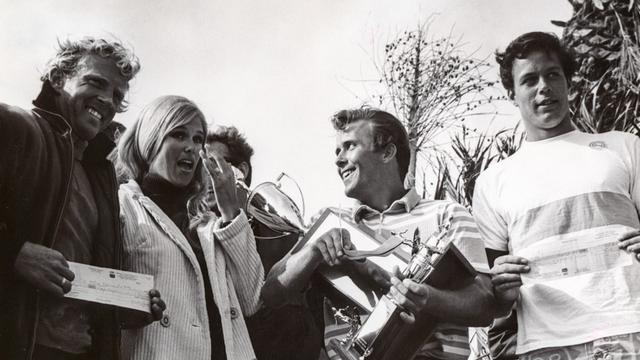 1966 Morey Invitational winners, with checks (L to R) Skip Frye, Terry Jones, Bob Purvey