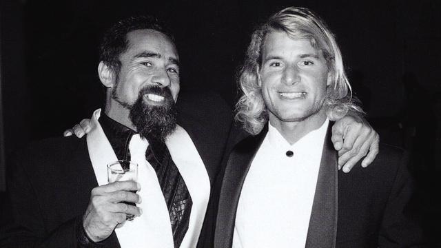 Maurice Cole (left) and Mark Occhilupo, 1999. Photo: Tom Servais