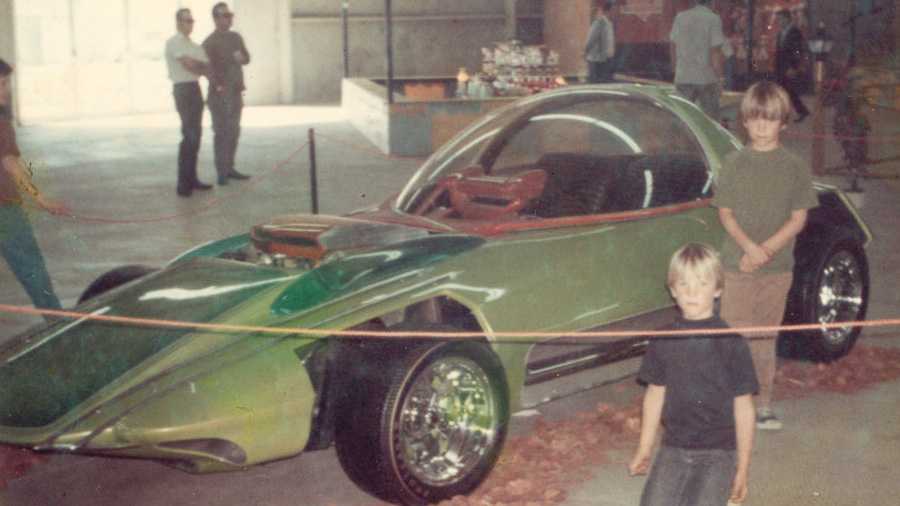 matt and chris warshaw, in 1968, at a custom car show