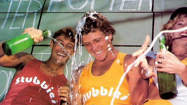 Martin Potter wins 1983 Stubbies, Burleigh Heads