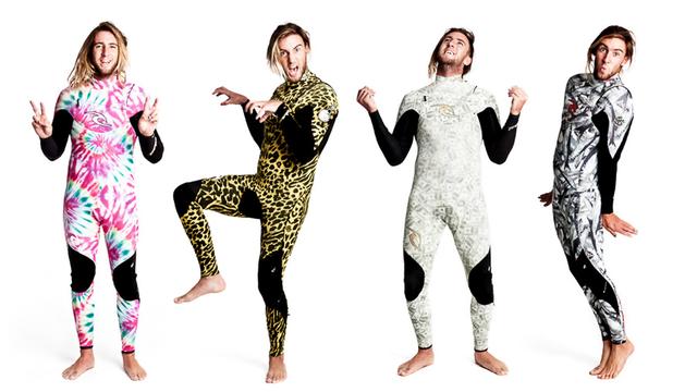 Matt Wilkinson in custom wetsuits
