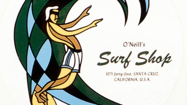 O'Neill's Surf Shop sticker, early 1960s