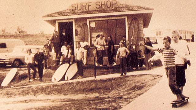 O'Neill Surf Shop, Santa Cruz, around 1963
