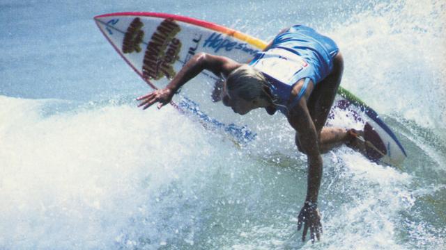 Frieda Zamba, backside off-the-top, 1984. Photo: Steve Sakamoto