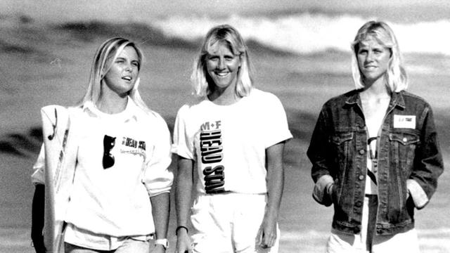 Wendy Both, left, with the Smith twins, 1988. Photo: Paul Wright