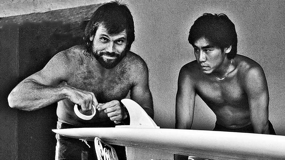 big-wave surfers Mark foo and ken bradshaw