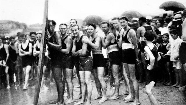 Duke Kahanamoku at Freshwater, Australia, 1914