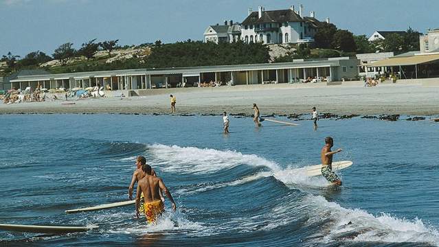 Rhode Island surfers, September 1965. Photo by Slim Aarons.