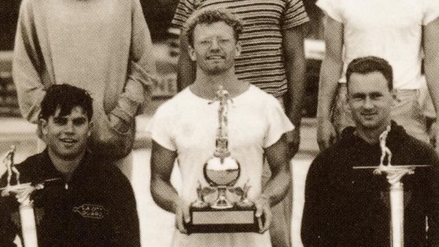 Hoppy Swarts (center), Venice, 1940. Photo: Doc Ball