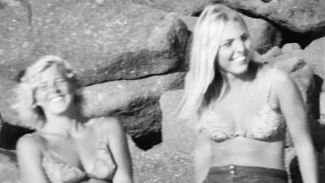 Judy Trim (right) and fellow national champ Kim McKenzie, early 1970s