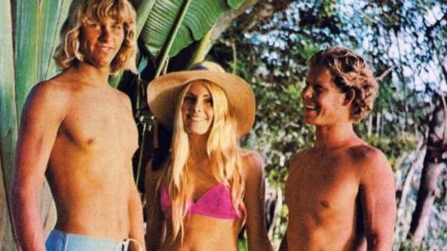 (L to R) Greg Loehr, Janna Propper, Gary Propper, 1972 Katin ad. Photo: Larry Pope