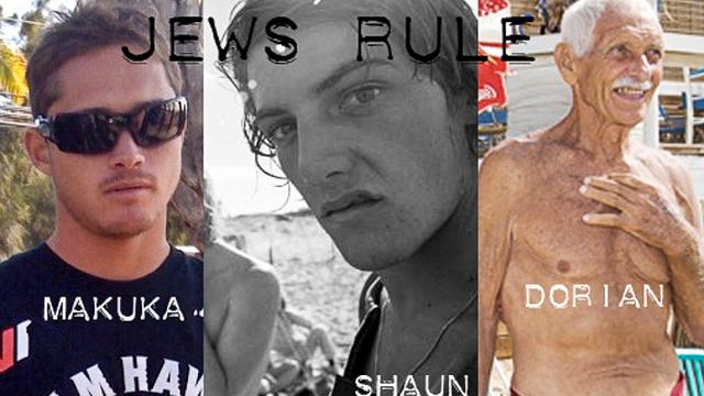 Detail from Lewis Samuels' PostSurf feature, "Do Jews Rule Surfing?"