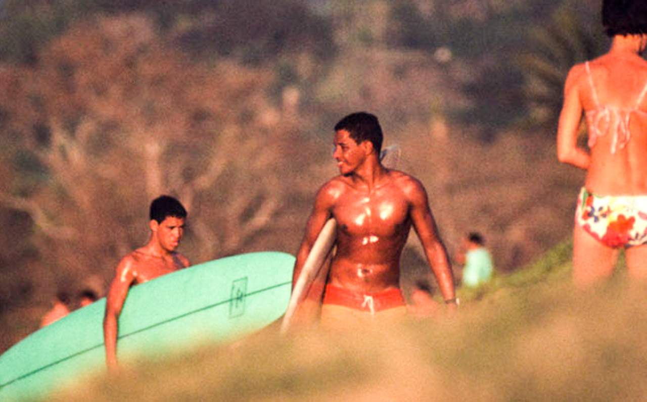 Eddie (center) and brother Clyde Aikau, 1967. Photo: Tim McCullough 