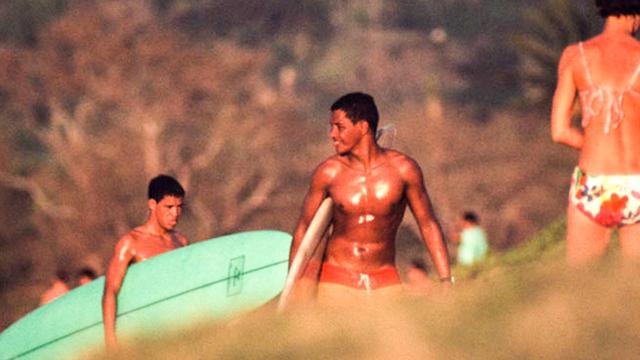 Eddie (center) and brother Clyde Aikau, 1967. Photo: Tim McCullough